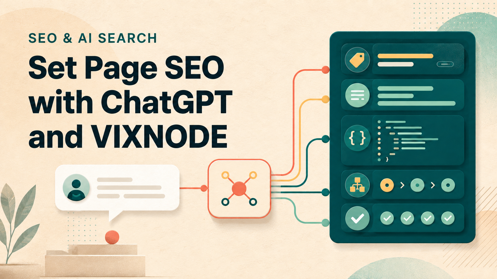 Setting page SEO metadata with ChatGPT and VIXNODE