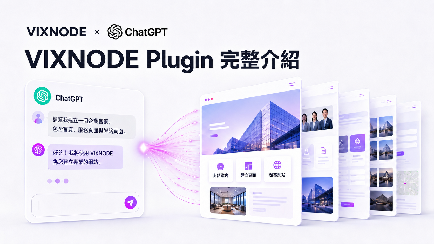 VIXNODE 與 ChatGPT 協作建立網站